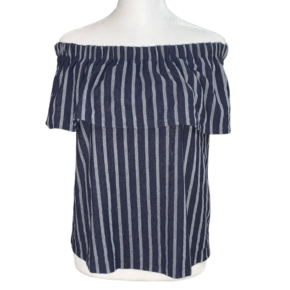 Banana Republic Women’s Stripe Off The Shoulders Top Size XS